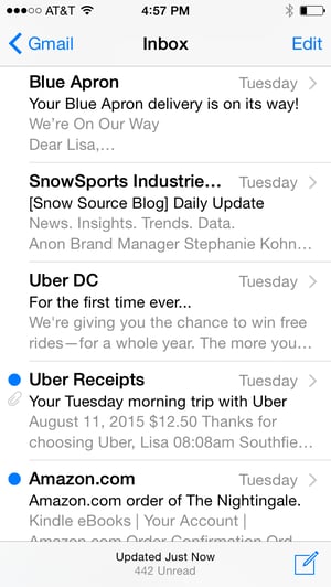 Preview Text on an iPhone 5C